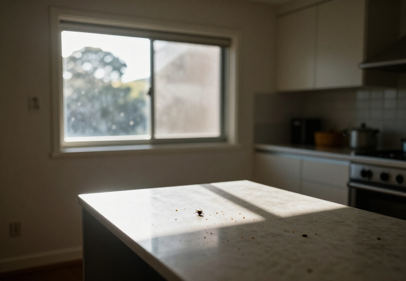 Cockroaches in a kitchen wall cavity in Acacia Gardens